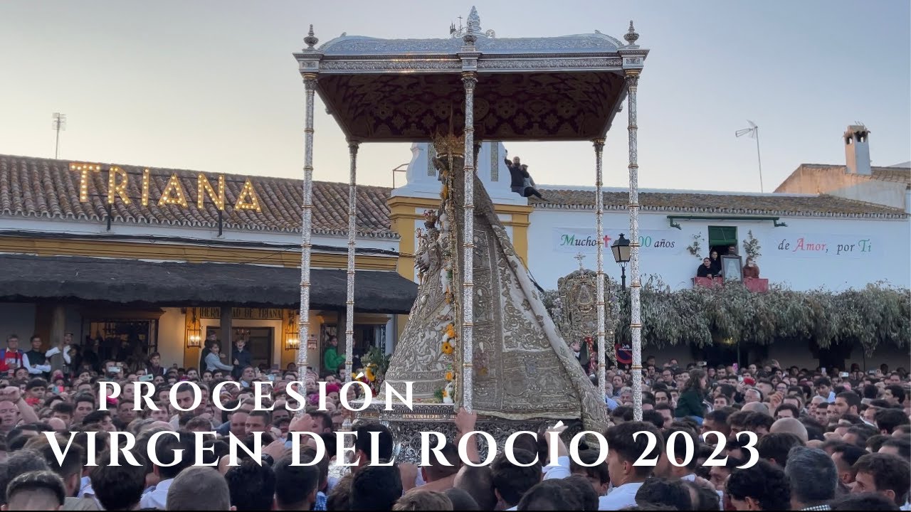 Virgen del Rocío Procesión 2023 - (IMPRESIONANTES MOMENTOS) Aldea del Rocío - Almonte Huelva