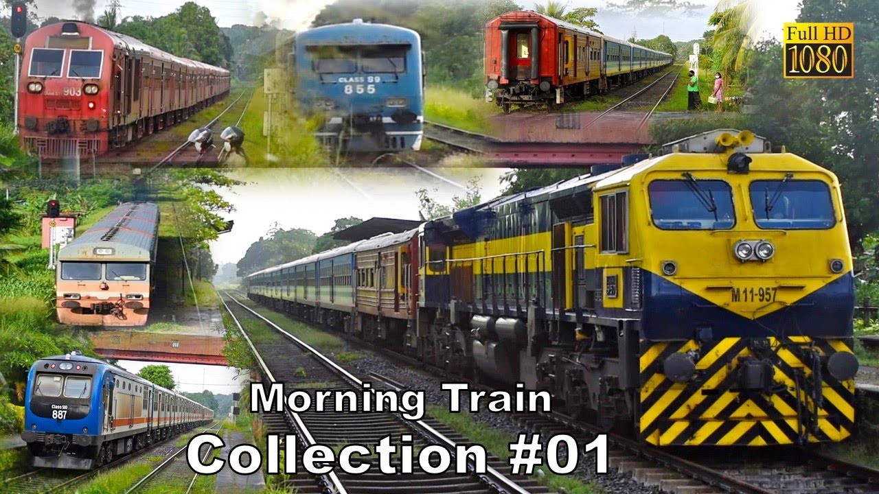 Sri Lanka Train Collection #01 | Batuwatta Railway Station | Morning Train Part 01