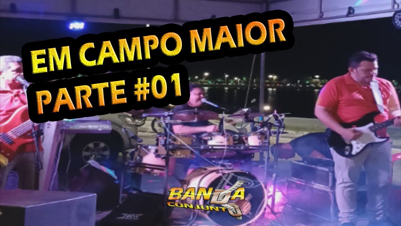 banda do conjunto em campo maior parte #01 na orla da cidade