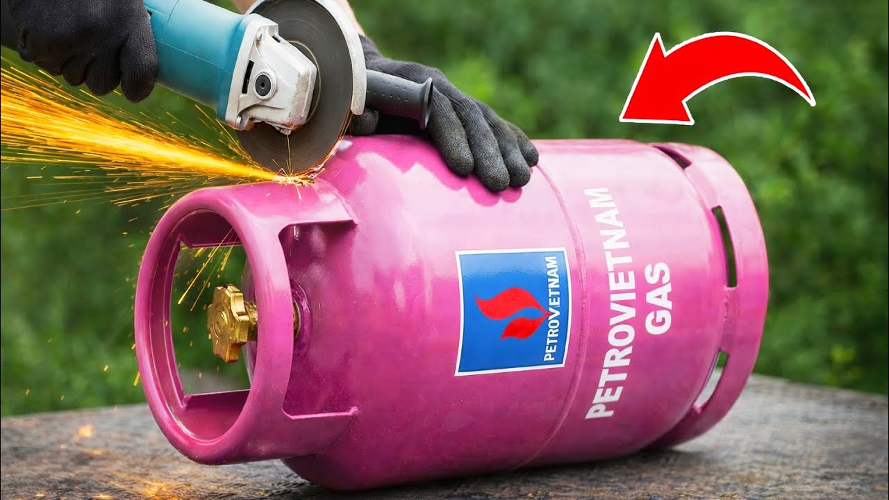 Don’t Scrap Old Gas Cylinders! Turn Waste Oil Into a Powerful DIY Heater