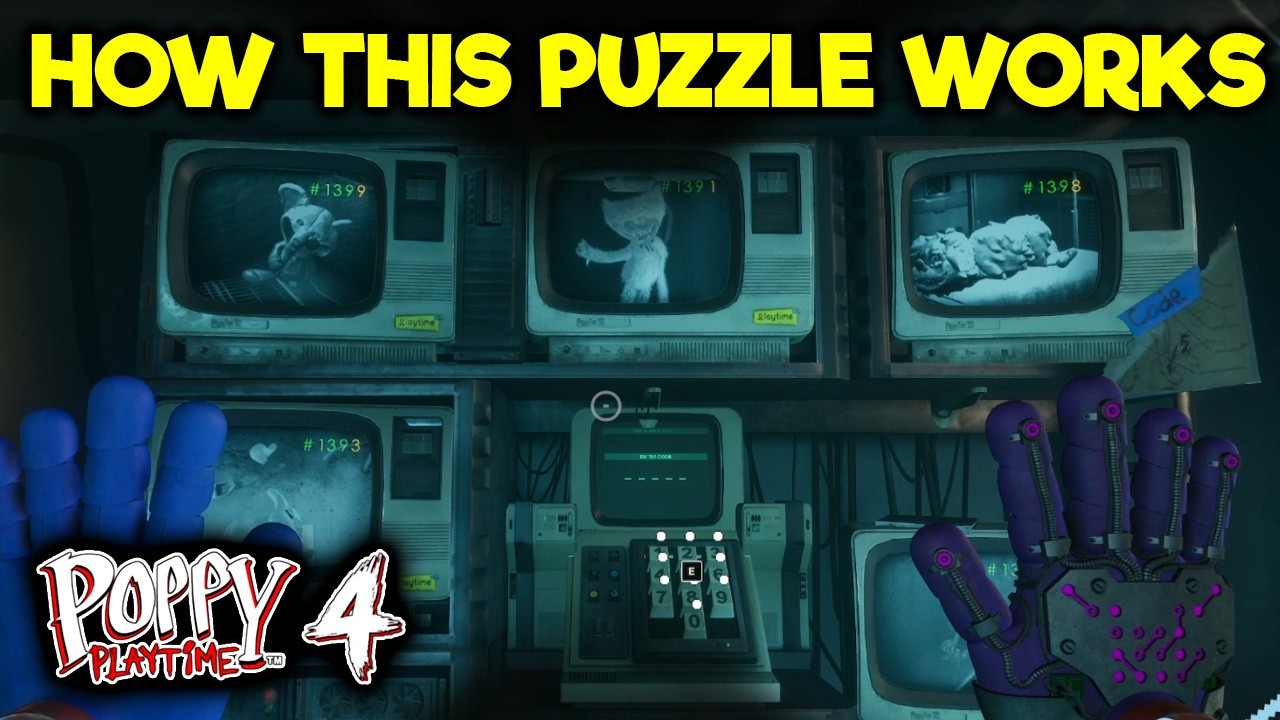 HOW THIS PUZZLE ACTUALLY WORKS - CODE FOUND -Poppy Playtime Chapter 4 Make your way to the doctor