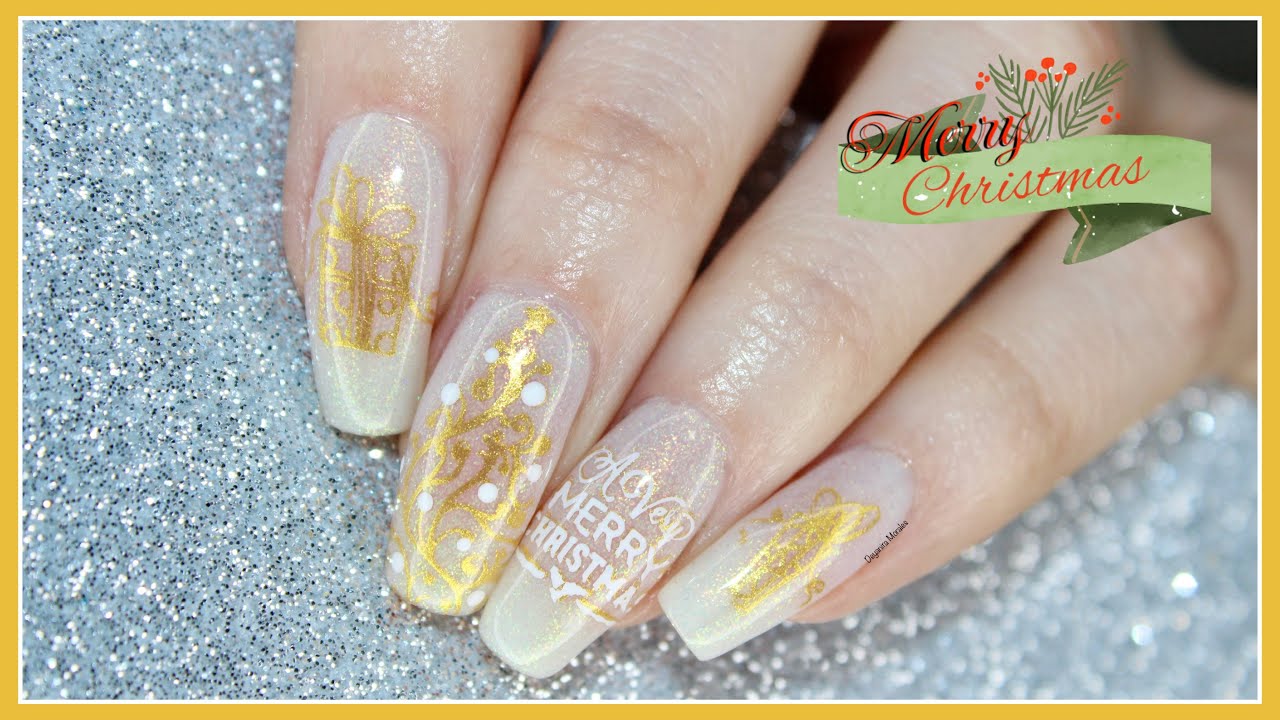 Delicate and Creative Christmas Tree Nails || Winter Nails