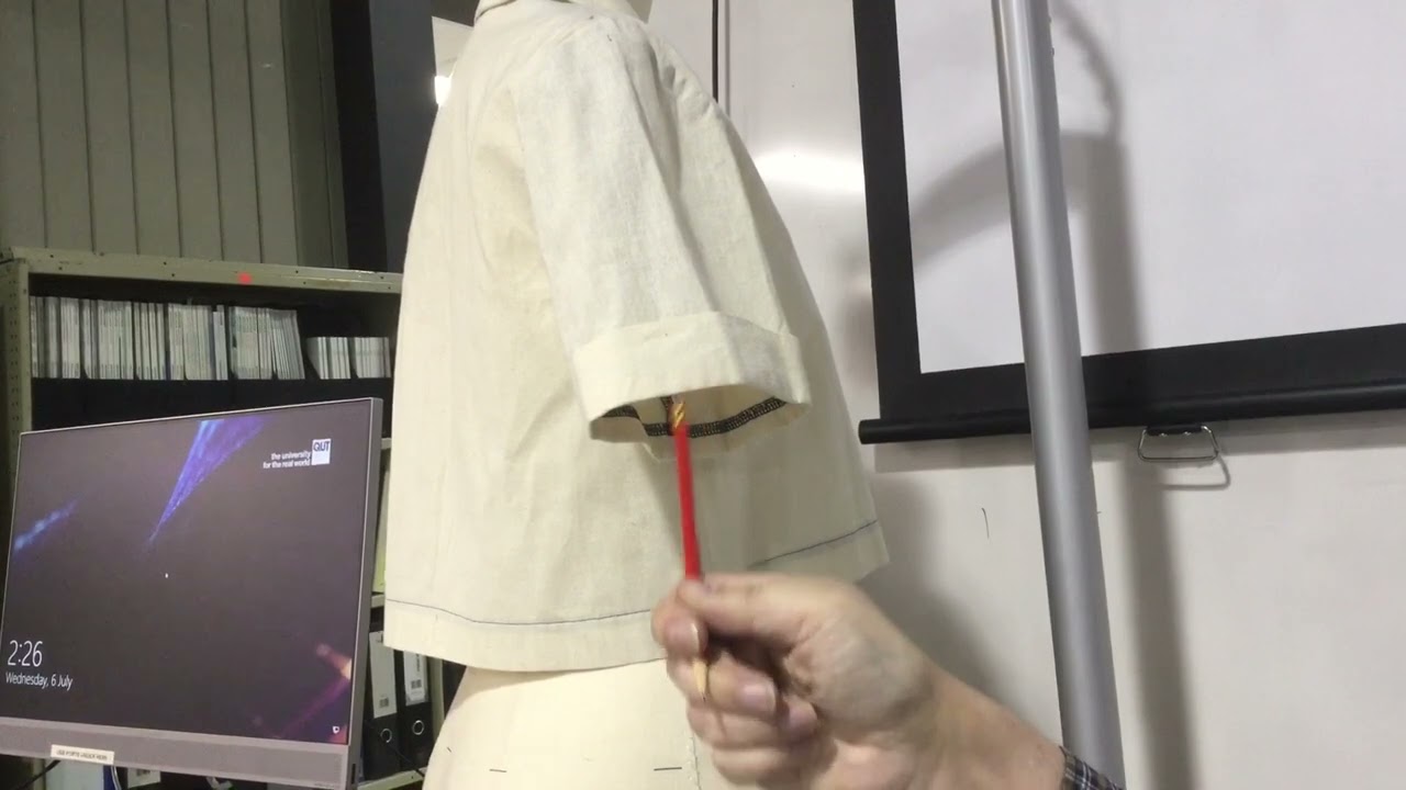 Short sleeve with foldback cuff - Patternmaking