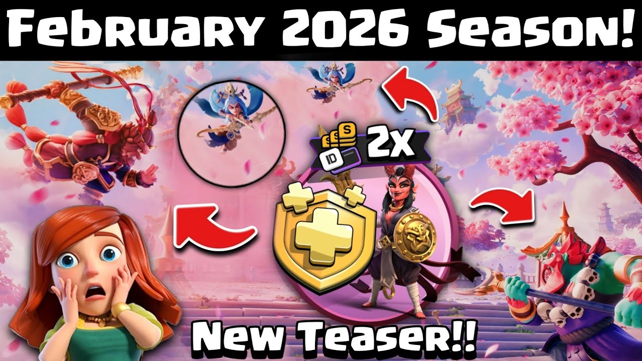 February 2026 Gold Pass Hero Skin and Season Theme Revealed by Supercell 🤩🔥 Clash of Clans