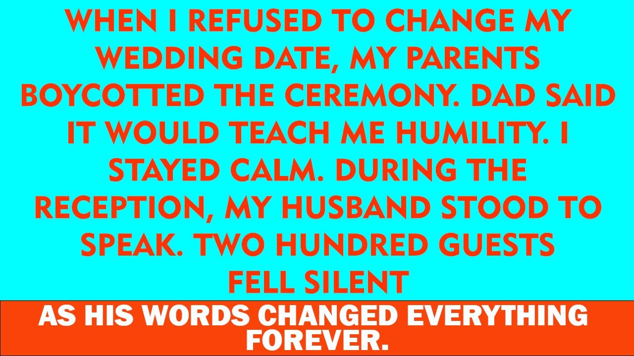 My Parents Boycotted My Wedding to “Teach Me Humility” — My Husband Exposed Their Secret