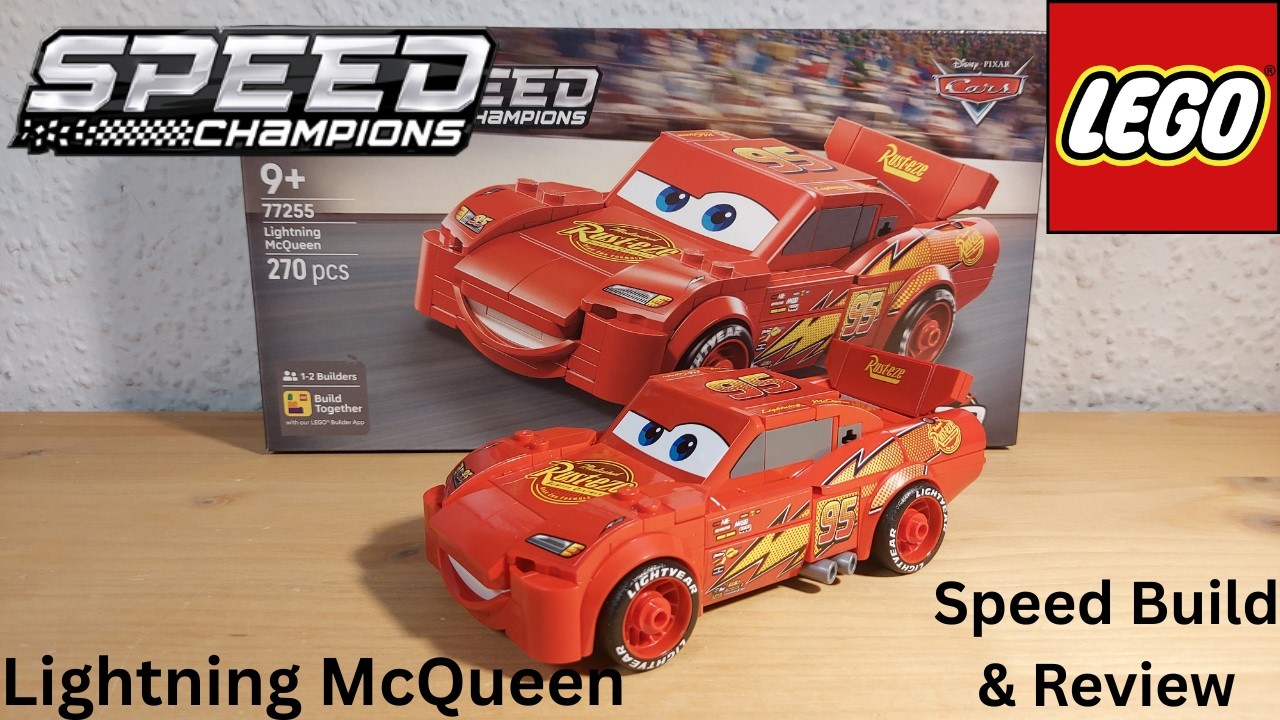 Lego Speed Champions 77255 Lightning McQueen - Speed Build & Review