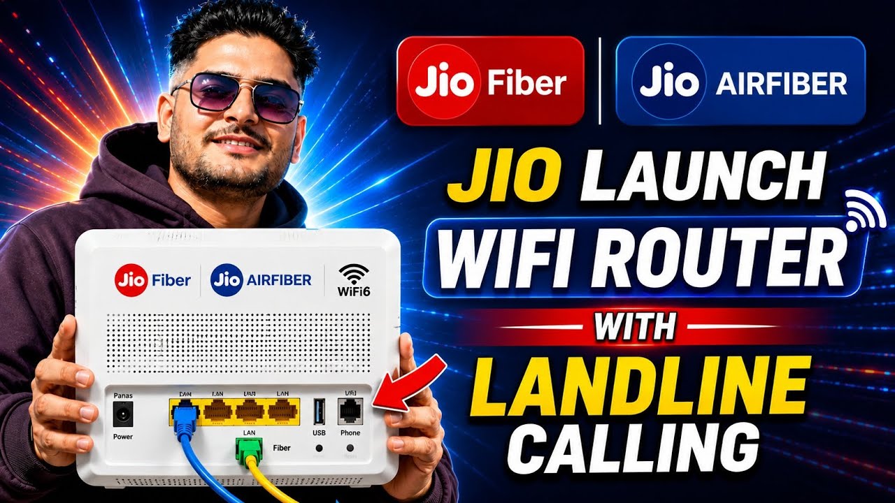Jio Launches New WiFi Router | Jio Fiber With Landline Port
