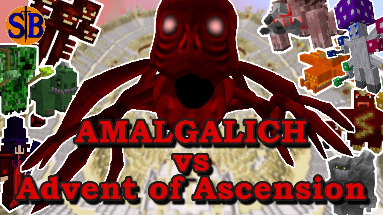 The Amalgalich Every Advent of Ascension Nevermine Bosses | Minecraft Mob Battle