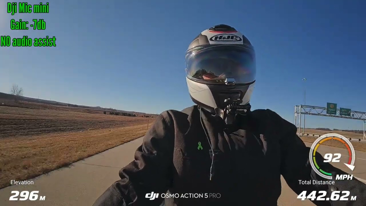Тест звука DJI Mic Mini Motovlog *Модификация микрофона для шлема Jonasegway*