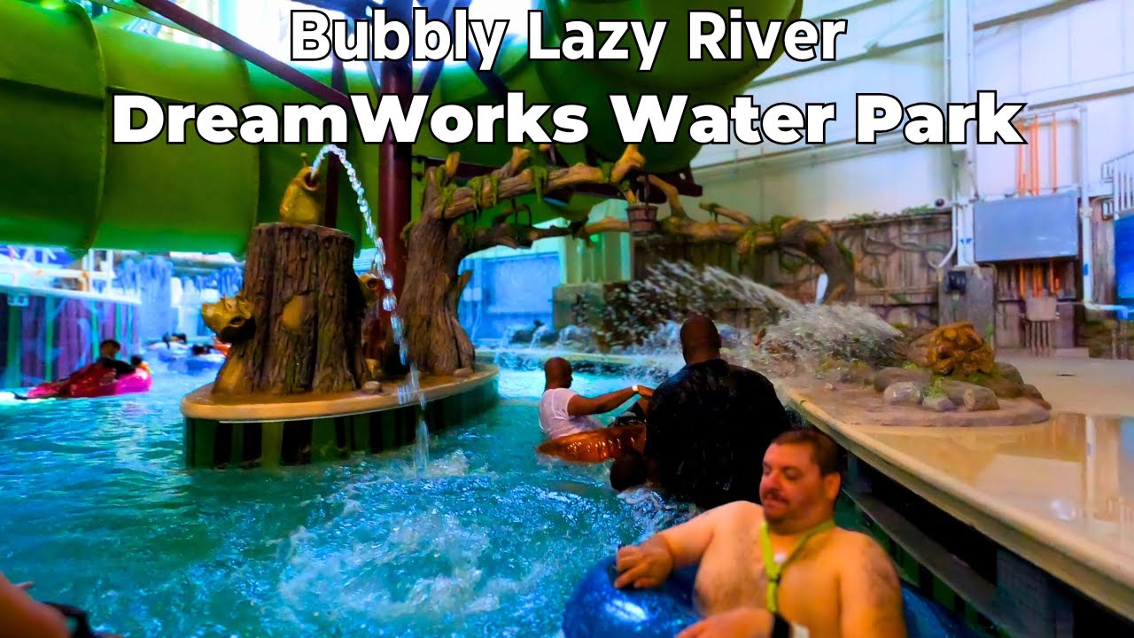 Bubbly Lazy River at DreamWorks Water Park 4K POV