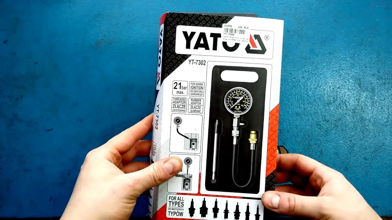 Manometr ciśnienia sprężania/kompresji YATO YT-7302