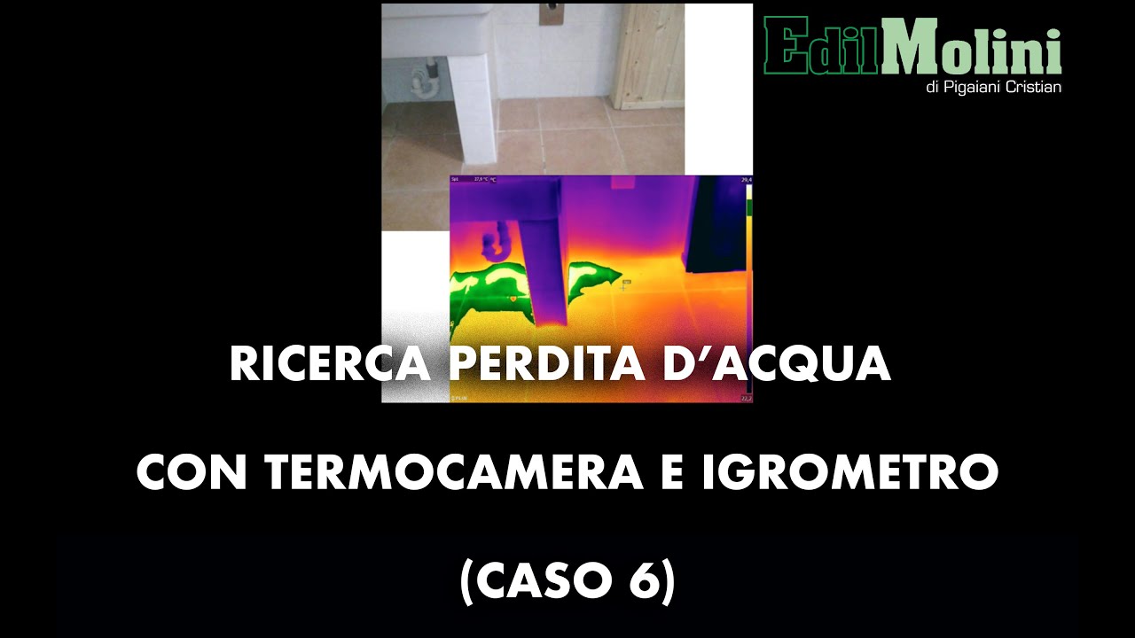 Ricerca perdita d’acqua con termocamera e igrometro (Caso 6)
