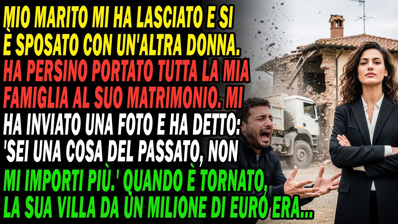💔Mio Marito Mi Ha Chiamato Vecchia E Si È Sposato Con L'amante. Ho Distrutto La Sua Villa...🏠