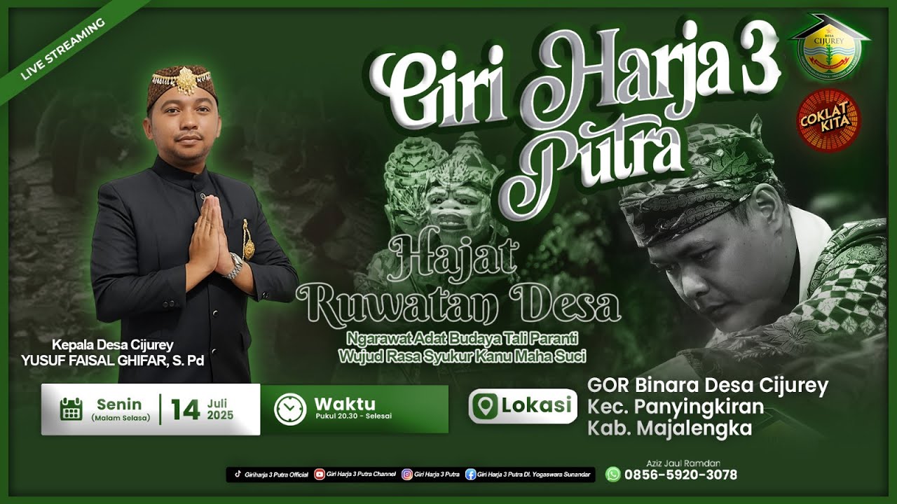 🔴 LIVE LAKON: DAWALA GUGAT | GIRIHARJA 3 PUTRA - YOGASWARA S | MAJALENGKA, 14/07/25 #gh3p
