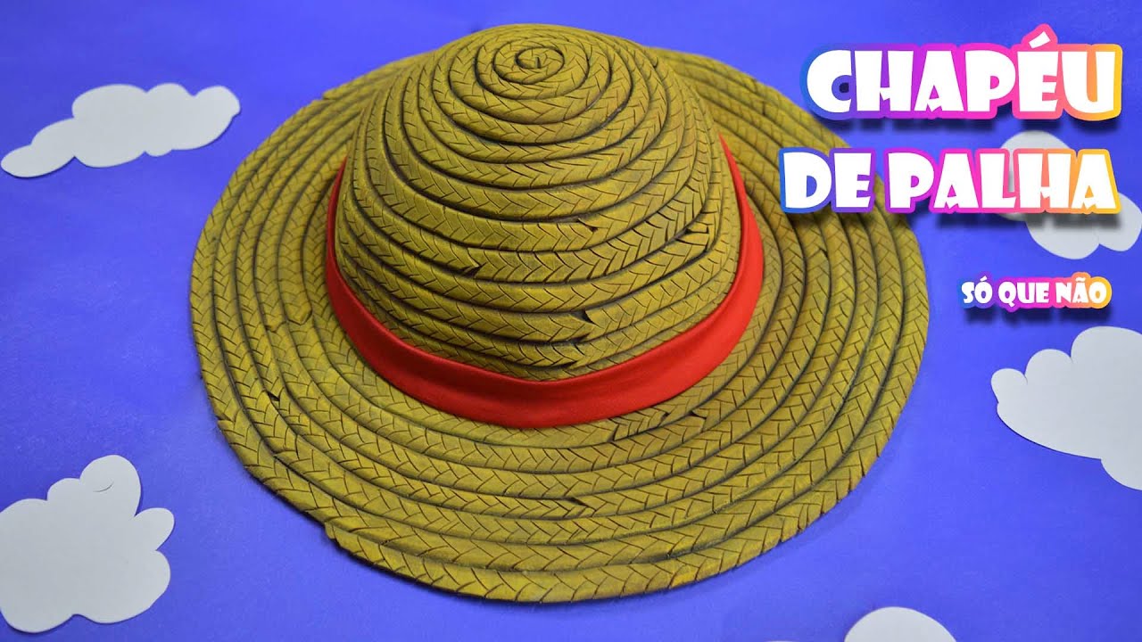COMO FAZER o Chapeu de Palha do Luffy | One Piece DIY | Tutorial Cosplay