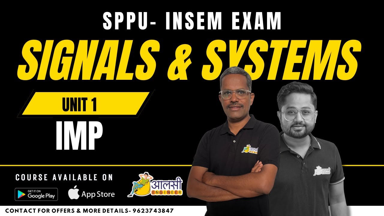 Must-Know Signals & Systems Unit 1 Topics for SPPU INSEM Exam | Aalsi Engineer | Important Topics
