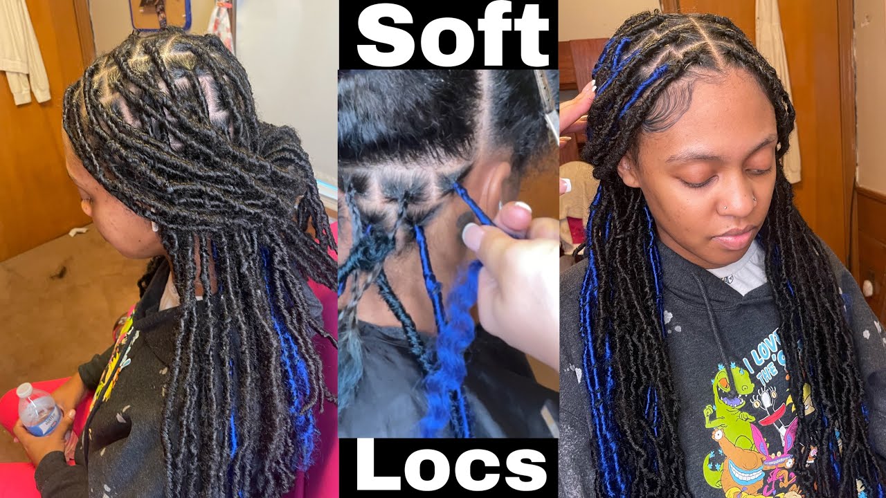 Knotless soft locs || no nail glue || no crochet hook ||