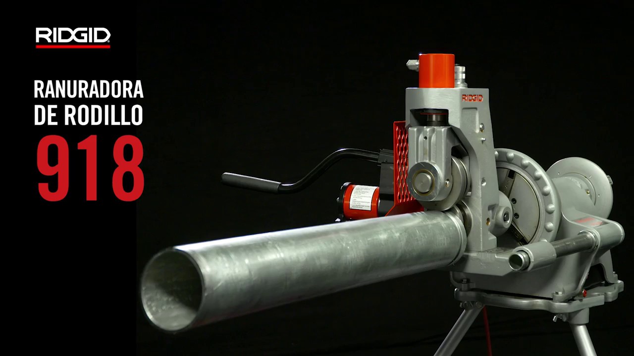 RIDGID Ranuradora de rodillos 918