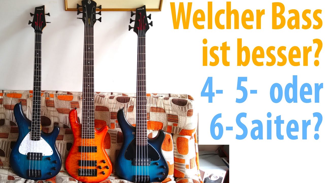 Welcher Bass ist besser: 4- 5- oder 6-Saiter? Sieh und höre die Unterschiede im Vergleich
