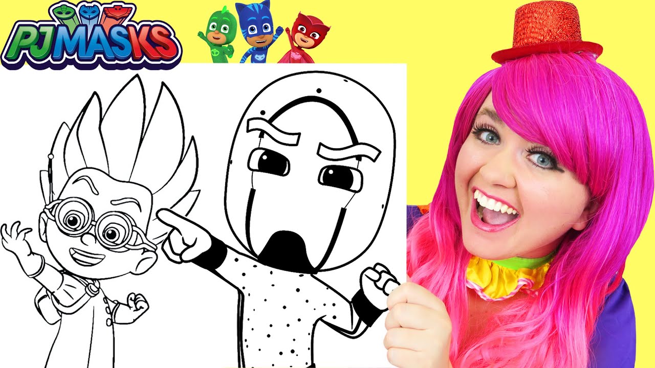 Coloring PJ Masks Villains | Crayons & Markers