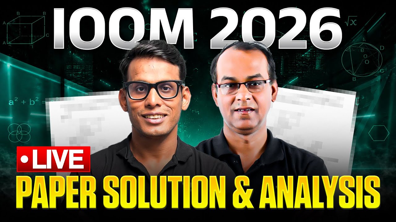 IOQM 2026 Paper Solution & Analysis Live | PJ Sir & SPS Sir