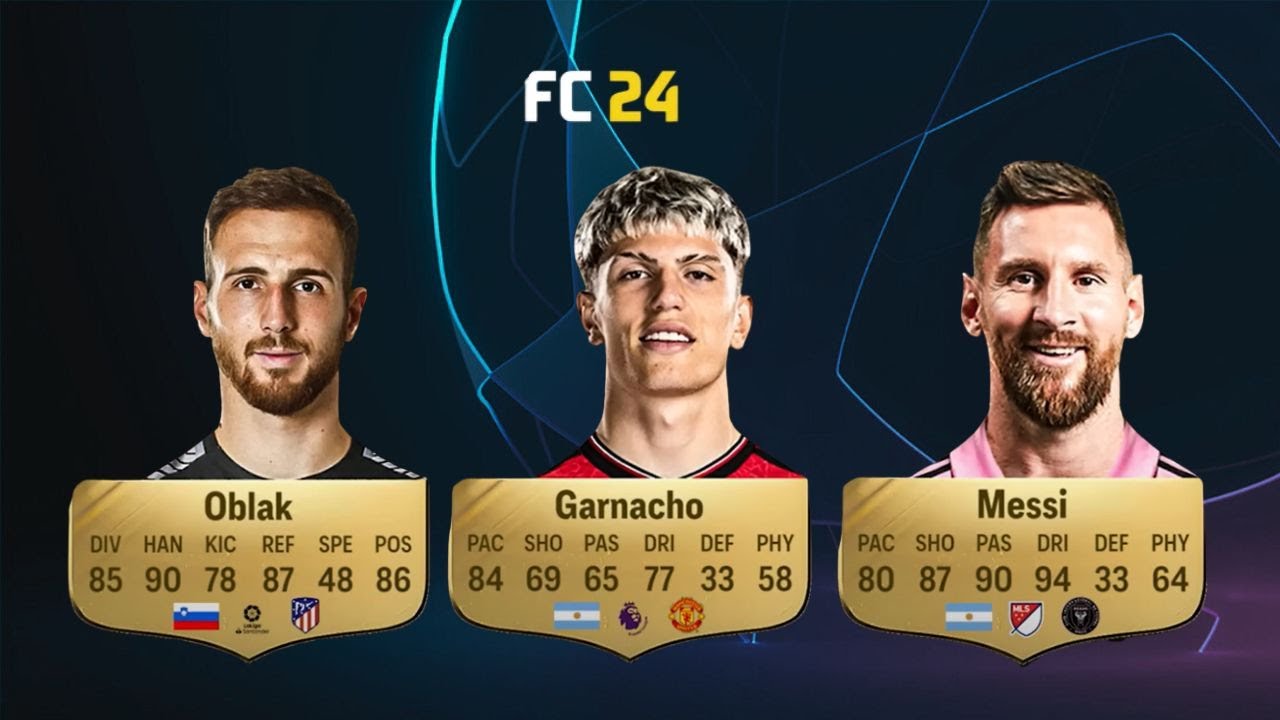 FIFA 24 | ALL OFFICIAL PLAYER RATINGS | EA FC 24 ft. Messi, Ronaldo, Mbappe...
