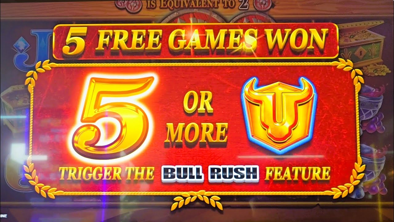 Maximus Money: Bull Rush, Go for Grand: Power Charms and Golden Century: Dragon Link.
