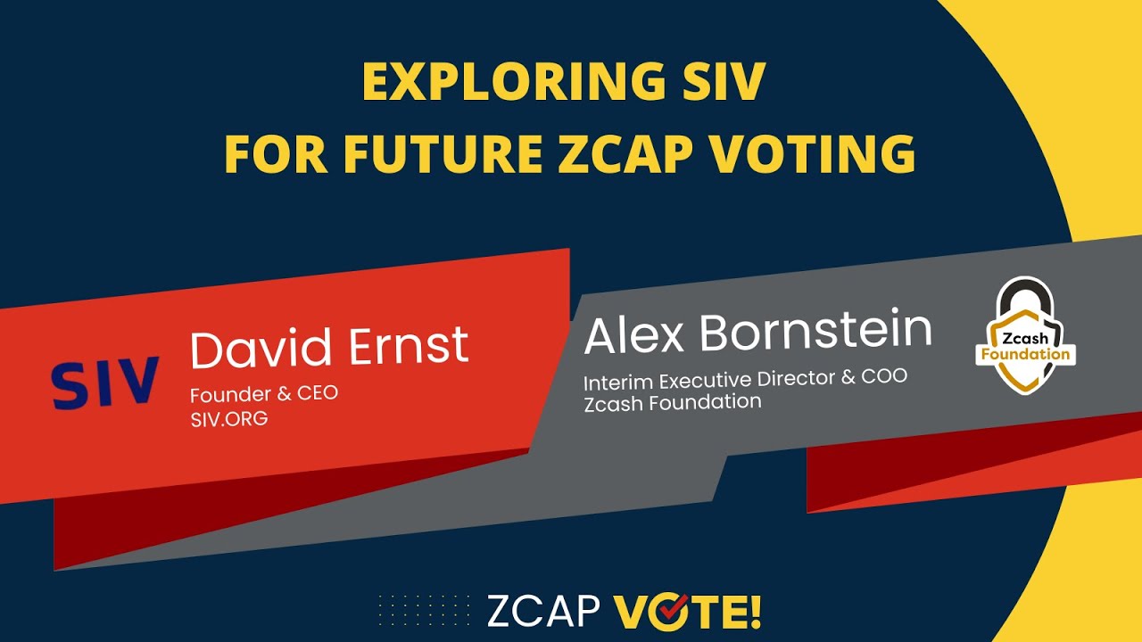 AMA: Exploring SIV for Future ZCAP Voting