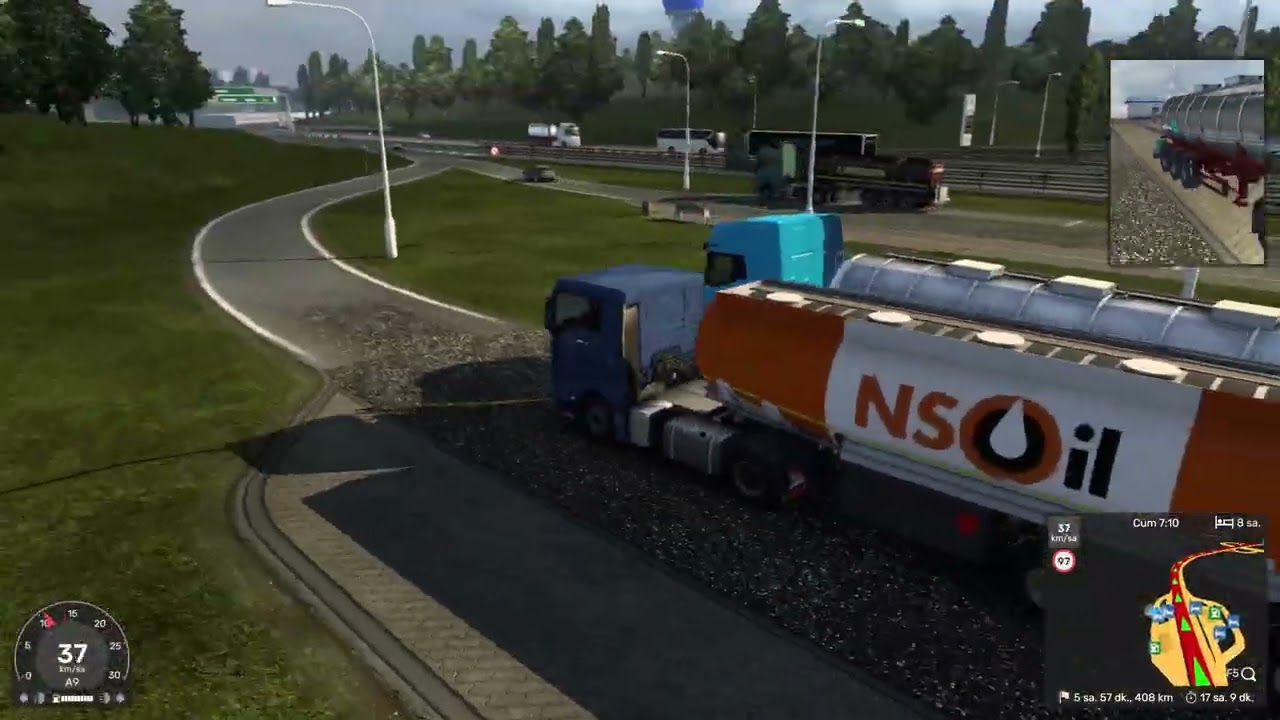 HAMZA. FURKAN. YAŞAR. ETS2. 266. VİDEO.  BUGÜN.  SABAH. KALKTIM.  VE.  OKULA. GİTTİM. DERS. ÇALIŞTIM