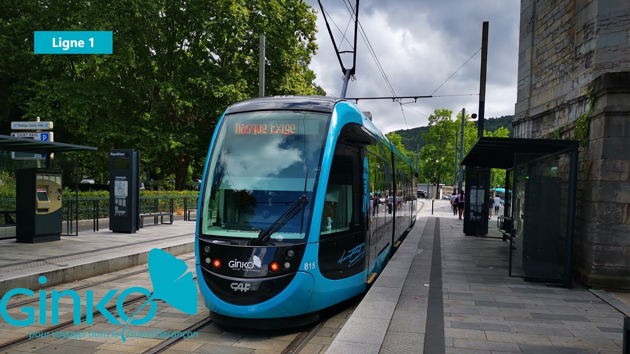 [Tram Cab Ride] Ligne 1 du tramway de Besançon / Chalezeule ➡ Hauts du Chazal