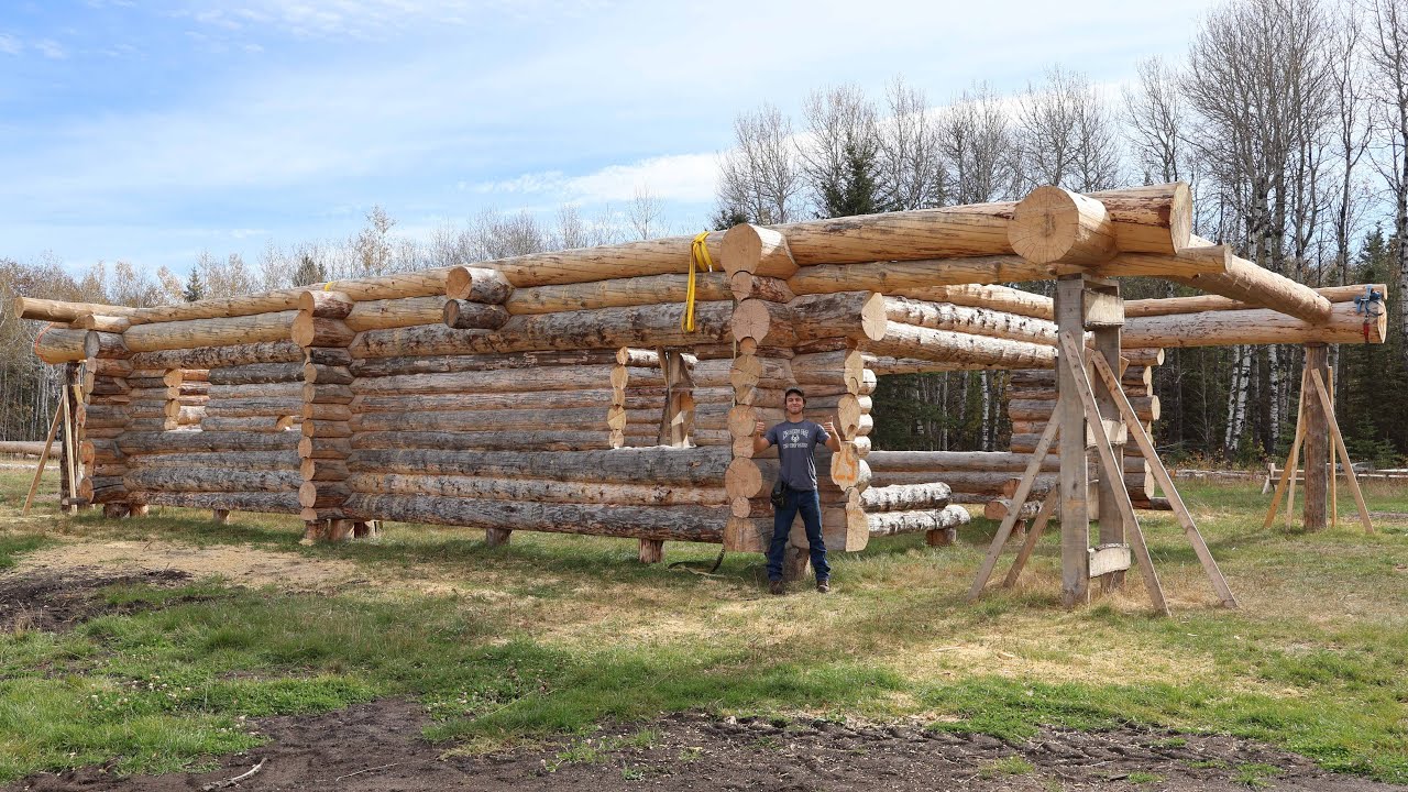 The Final Logs on the Walls - Building My Log Home Pt. 17