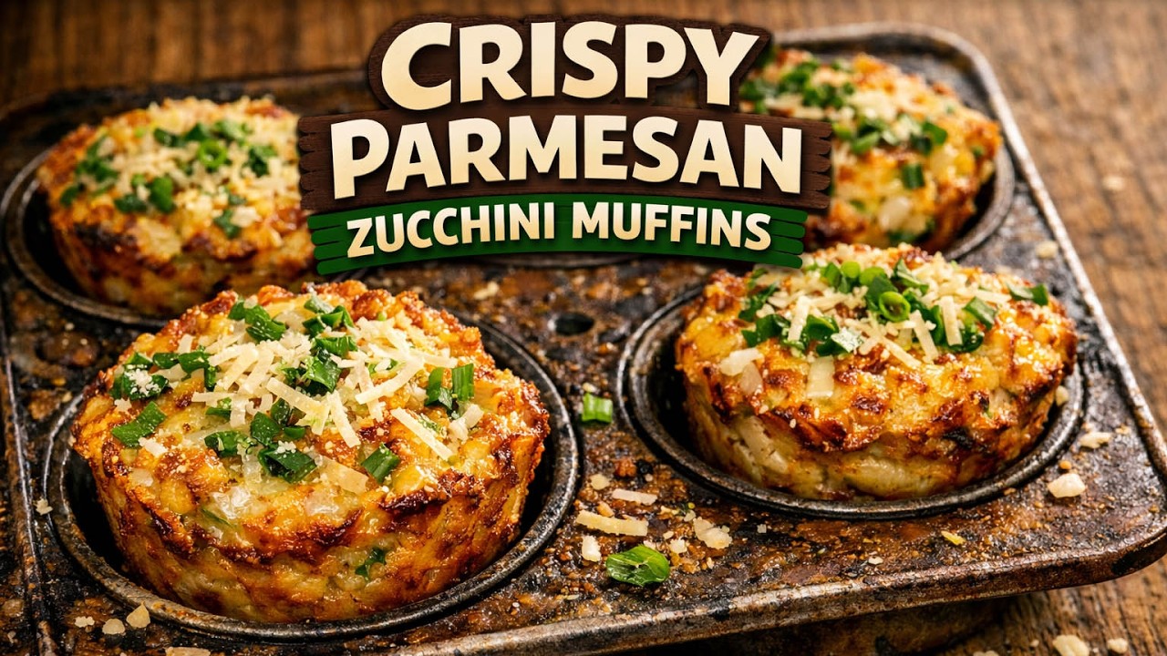 Better Than Hash Browns! Zucchini & Potato Parmesan Muffins. #cooking #veganfood #cookingathome