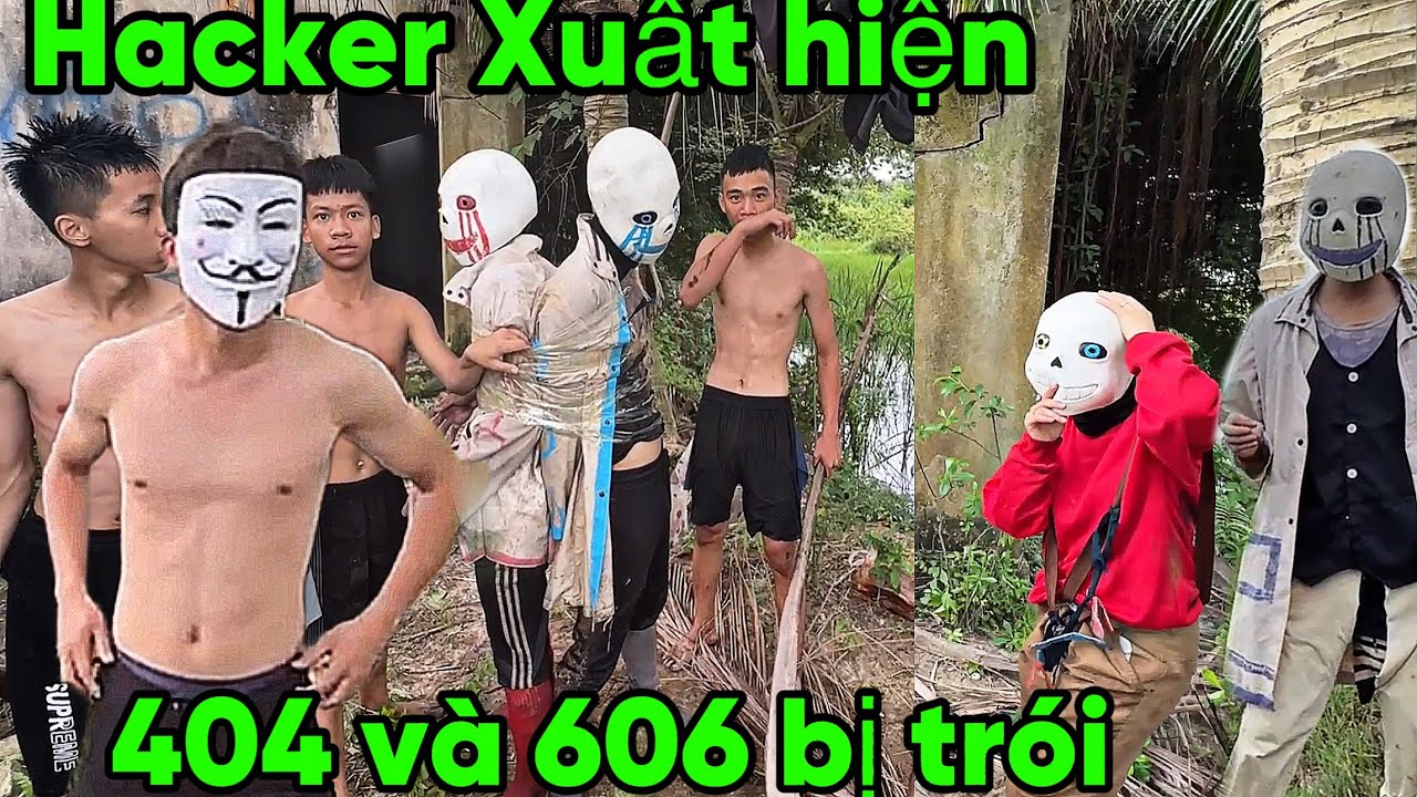 Hacker Bắt Sans 404 và 606 Trước Mặt ink Sans Trong Nhà Hoang