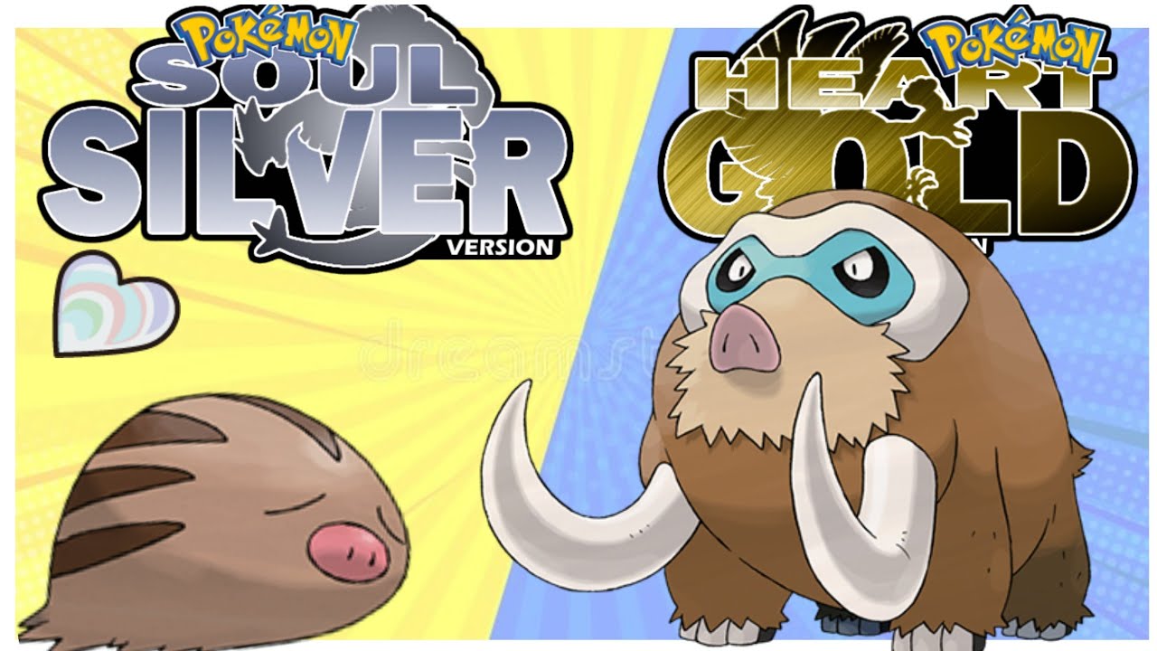 Como capturar Swinub e evoluir para Mamoswine no pokémon HeartGold e SoulSilver