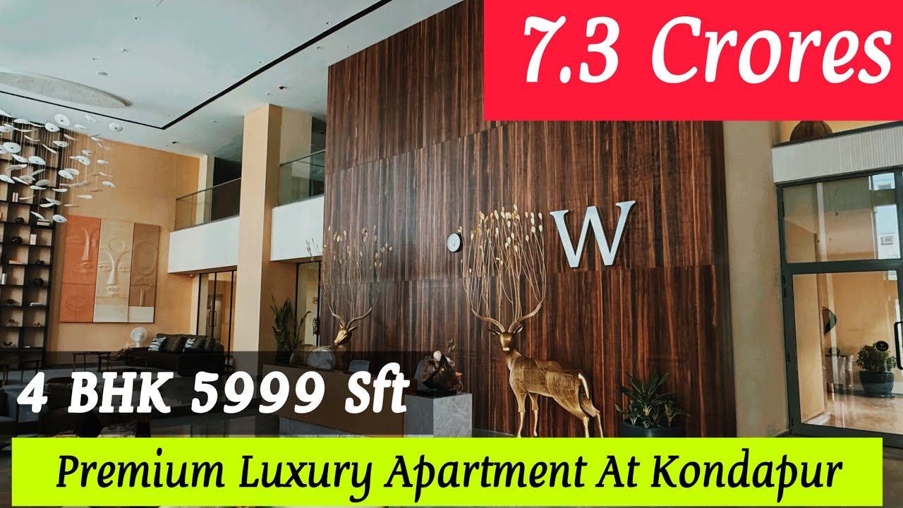 W by DSR - Ultra Luxury Flat? 5999 SFT Sky Mansion Tour | Kondapur, Hyderabad 