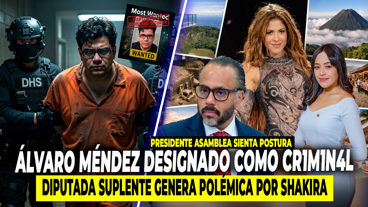 💣🚨ÁLVARO MÉNDEZ ES CATALOGADO COMO CR1M1N4L EN EE.UU/ DIPUTADA SUPLENTE GENERA POLÉMICA POR SHAKIRA