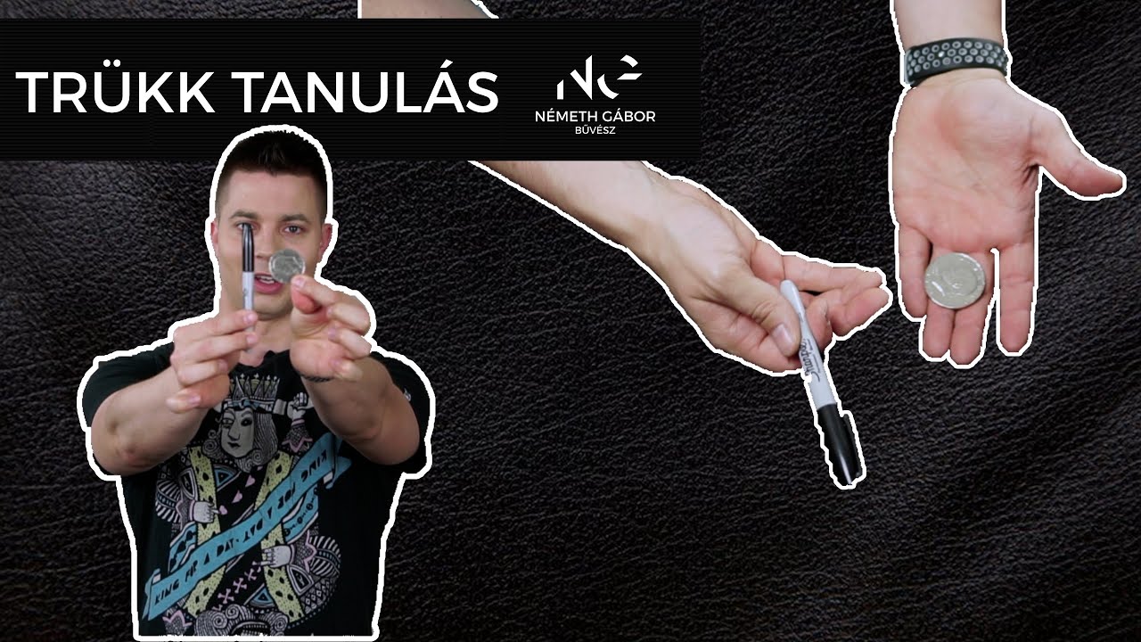 Trükk Tanulás - TOLL - ÉRME RUTIN HALADÓKNAK!!!  (Németh Gábor bűvész)