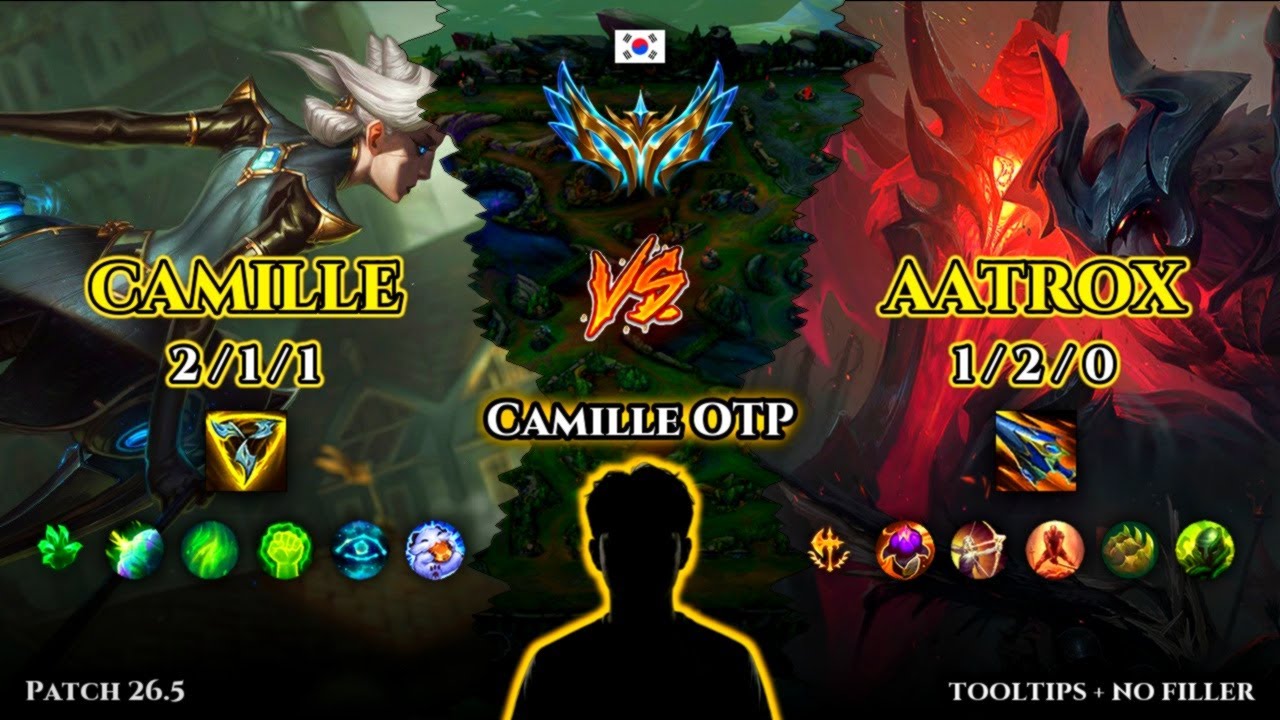 Best Camille OTP | Camille TOP vs Aatrox | Patch 26.5 | 2026-03-05 | KR CHALLENGER