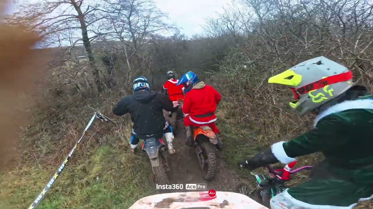 Butts quarry play day Dec 25 POV full laps and hillclimbs 