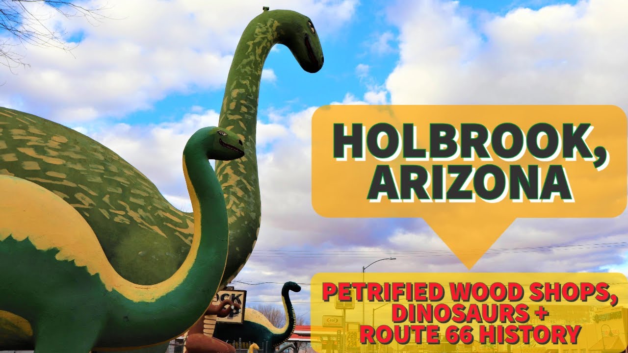Holbrook, Arizona - Eccentric Petrified Wood Shops, Dinosaurs + Route 66 History Tour