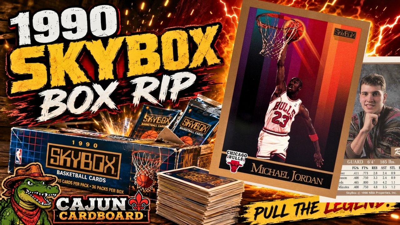 1990 Skybox Basketball Box Rip - Let's Chase Michael Jordan #41