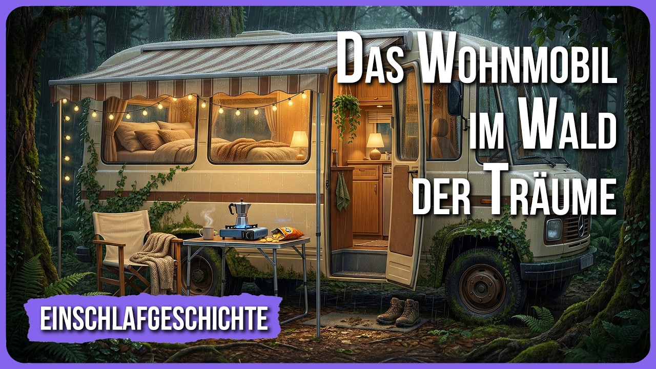 😴 SOFORTIGES EINSCHLAFEN (nur im Bett anhören) 💤 ㅣ Das Wohnmobil im Wald der Träume