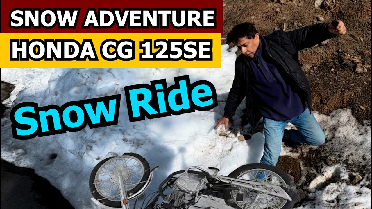 Snow Ride Adventure on Honda CG 125 SE & CB 150F | Extreme Testing in Changla Gali
