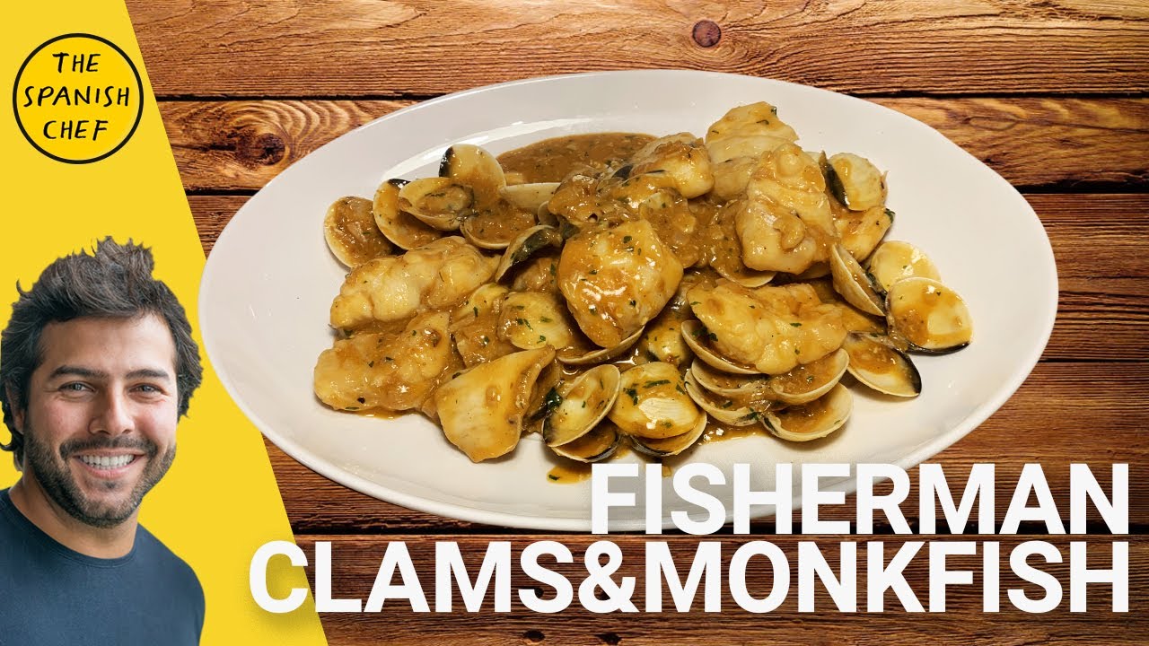 Carrilleras de rape y almejas a la marinera  | Clams and monkfish cheeks fishermen style