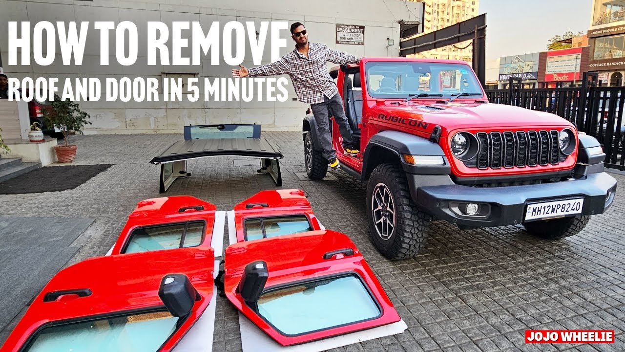 Facelift 2024 Jeep Wrangler Rubicon door and roof removal with single tool | DIY | tutorial |