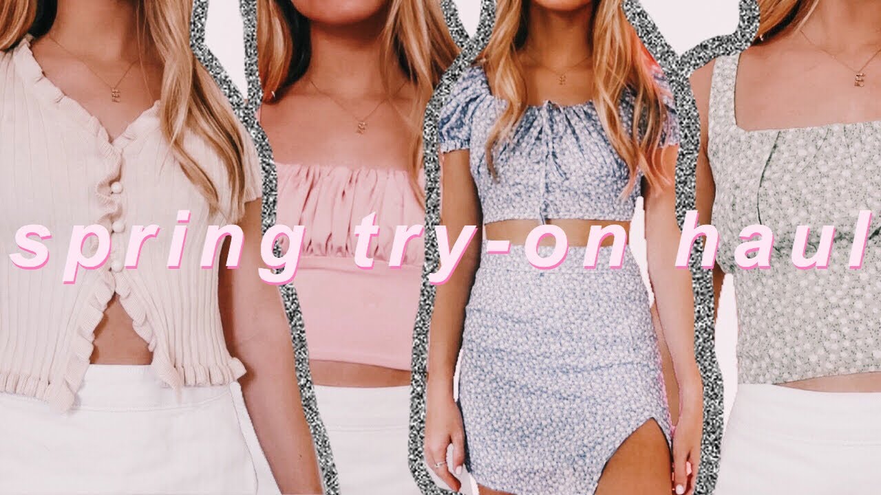 a ~trendy~ spring try-on clothing haul 2020