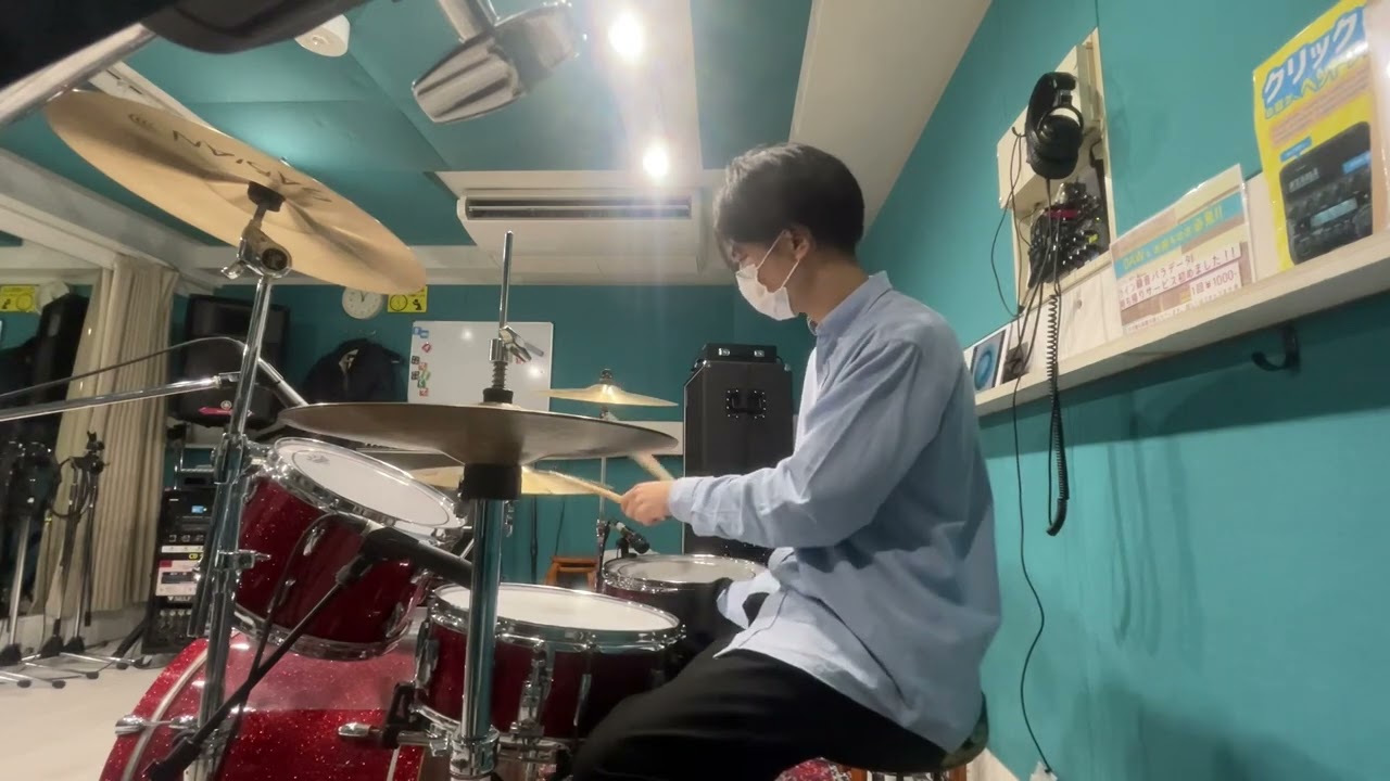 【スコア付】Girl meets NUMBER GIRL - きのこ帝国 Drum cover / with score