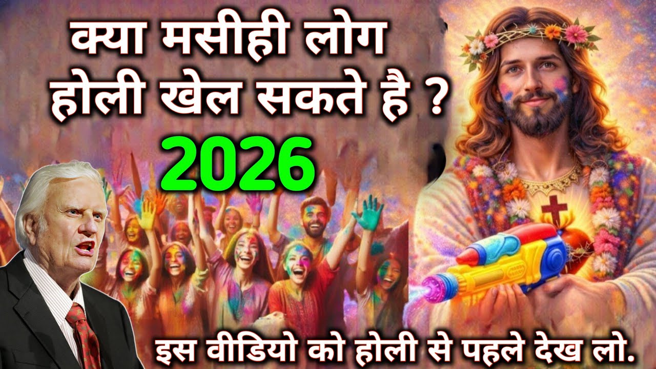 क्या मसीही लोग होली खेल सकते है ? 2026 इस वीडियो को होली से पहले देख लो | billy Grahan