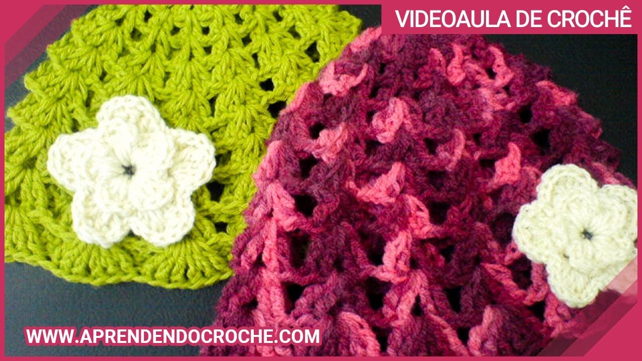 Touca Croche Menininha - 1º Parte - Aprendendo Crochê