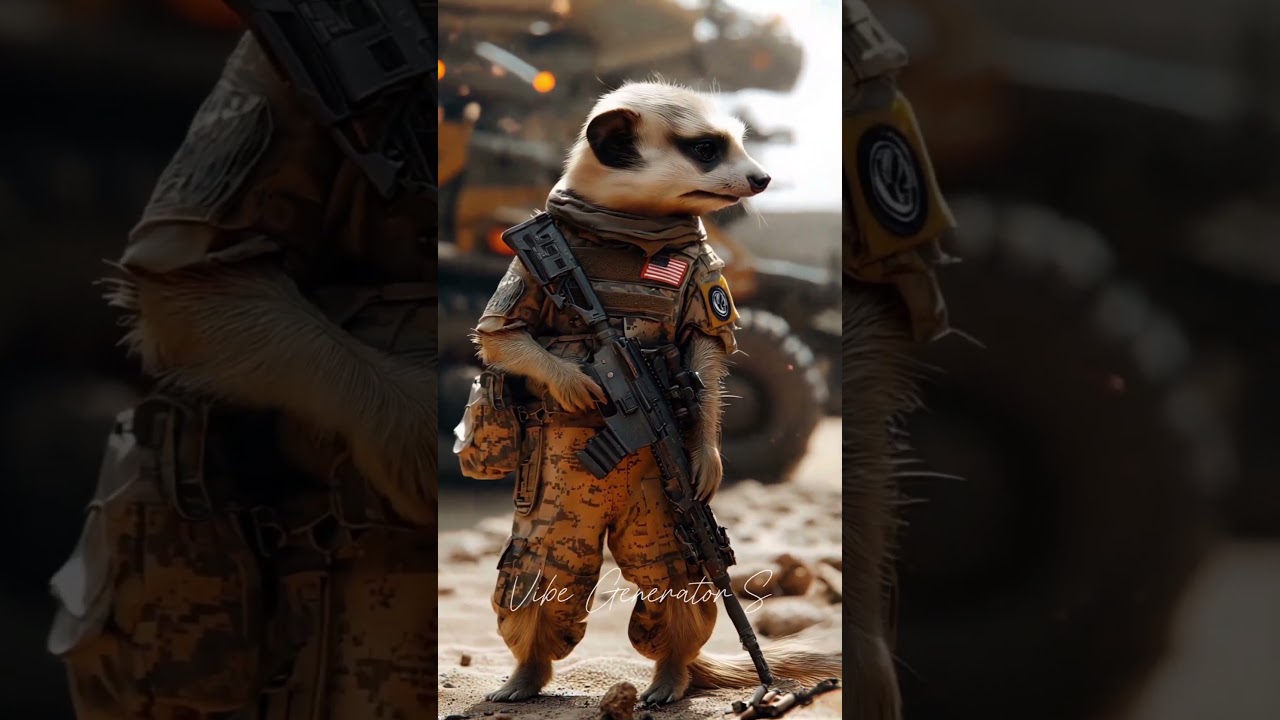 USA's Little Military Animals #animals #usa #soldiers #vibes #beautiful #cute #usarmy #military